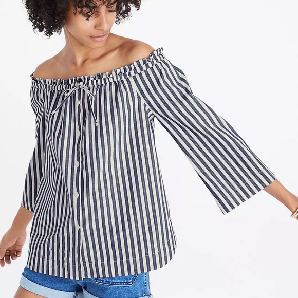Madewell Tops - NWT Madewell off the shoulder shirt